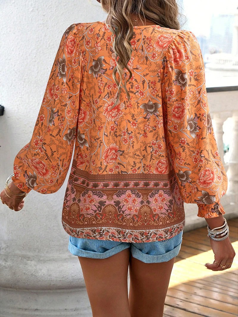 Claire | Chic Summer Floral Blouse