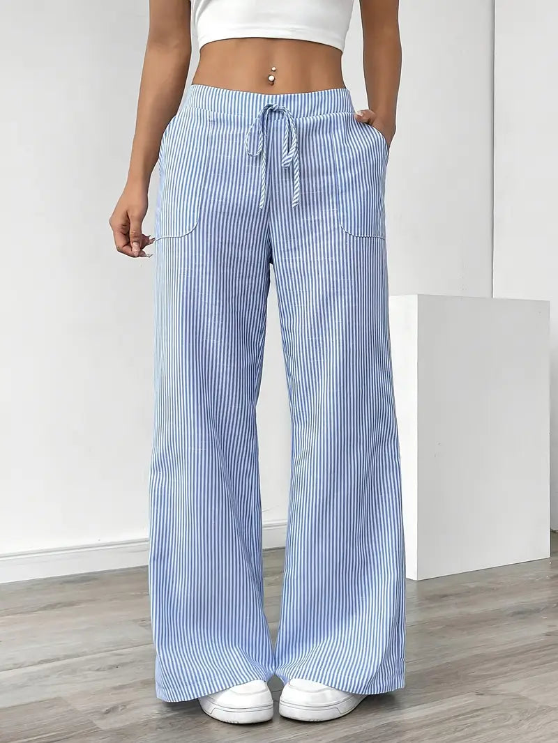 Caitlin | Chic Striped Pants with Pockets in Stylish Colors