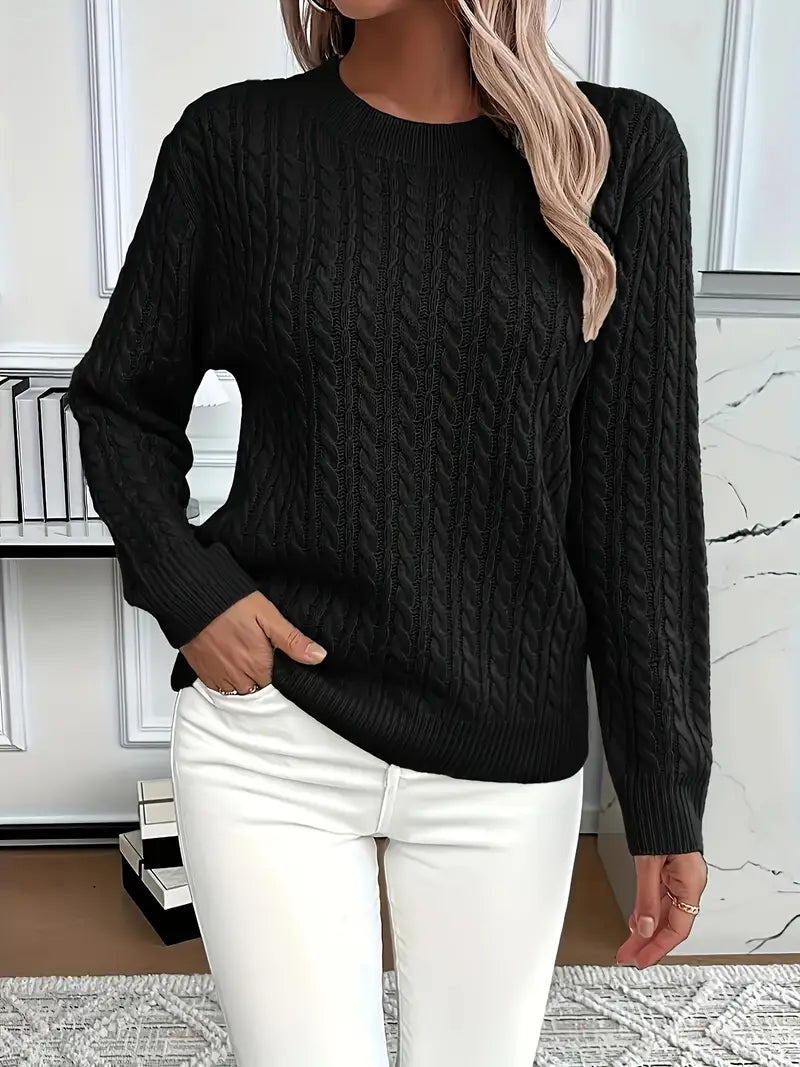 Alys | Women's Long Sleeve Cable Knit Sweater