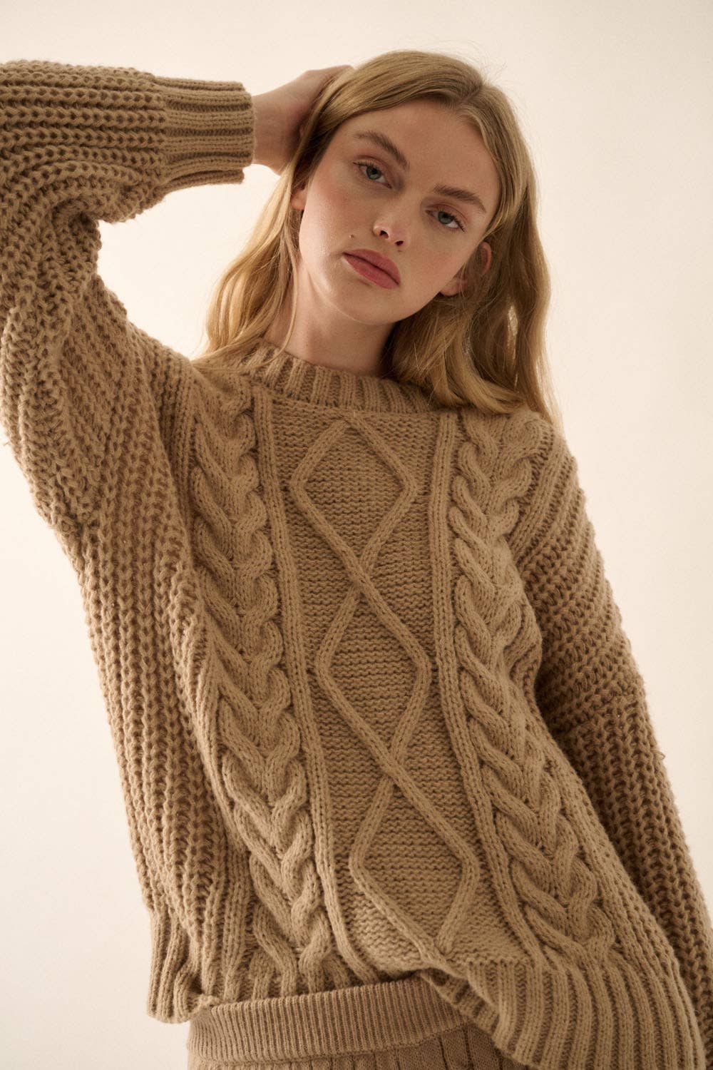Alvie | Cozy Cable Knit Long Sleeve Jumper for Women