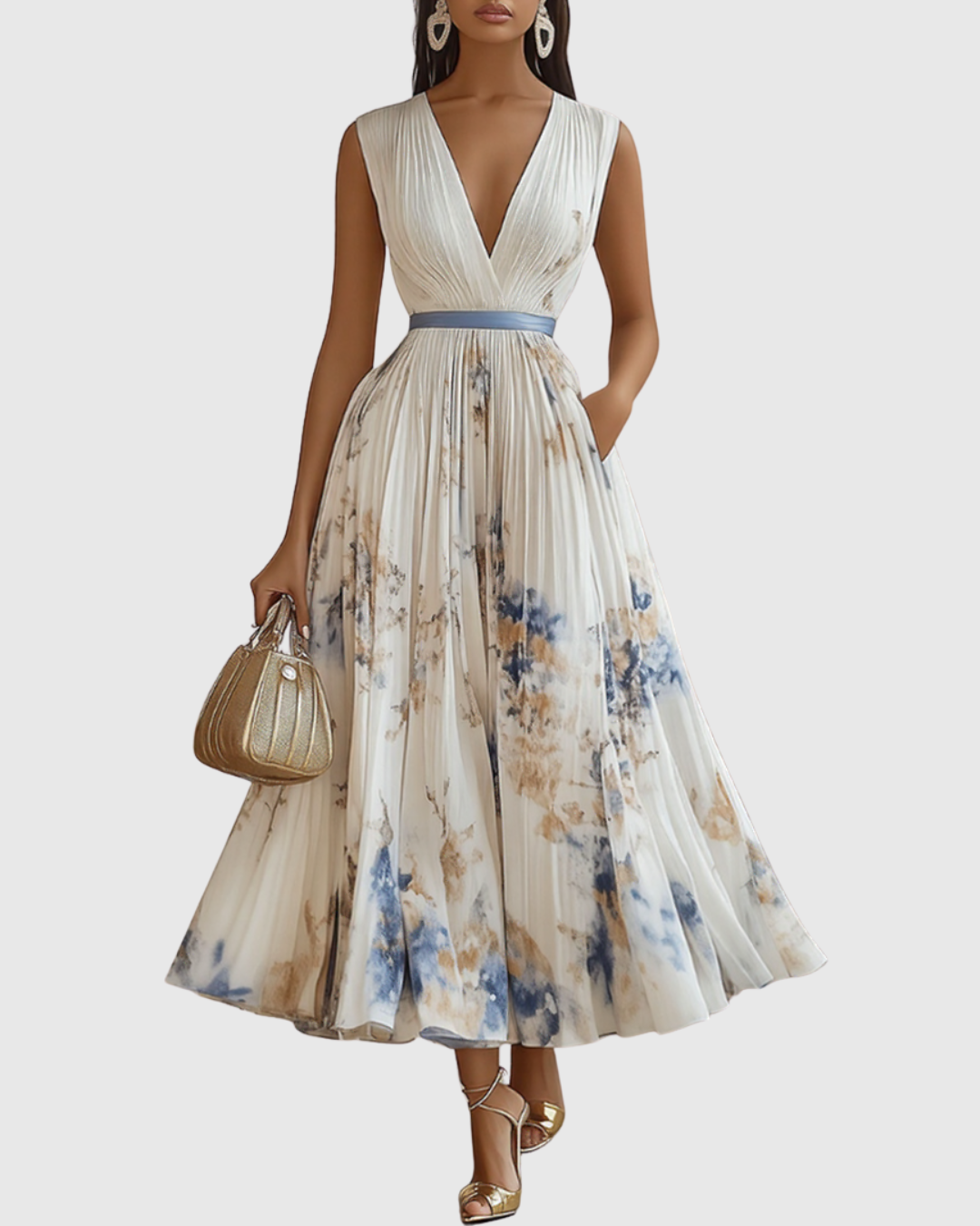 Heidi | Women's Sleeveless A-Line Midi Dress