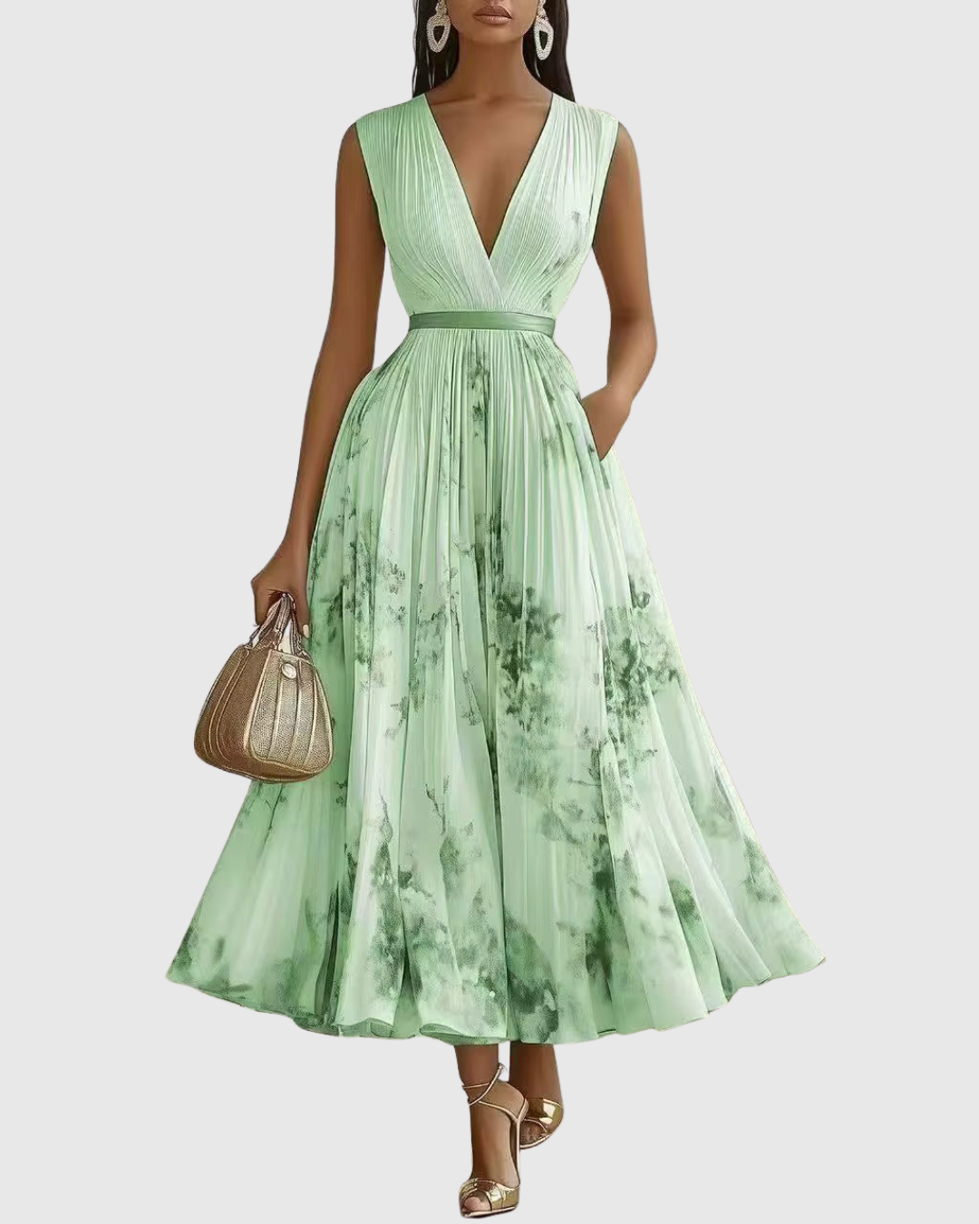 Heidi | Women's Sleeveless A-Line Midi Dress