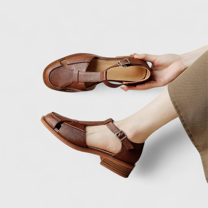 Ursula | Orthopedic T-Strap Shoes
