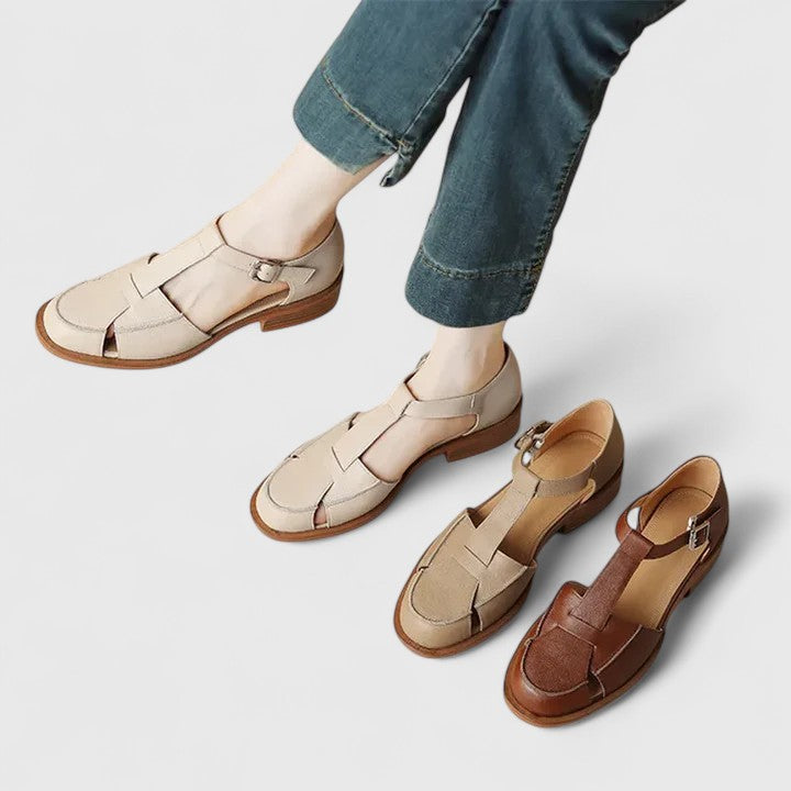 Ursula | Orthopedic T-Strap Shoes