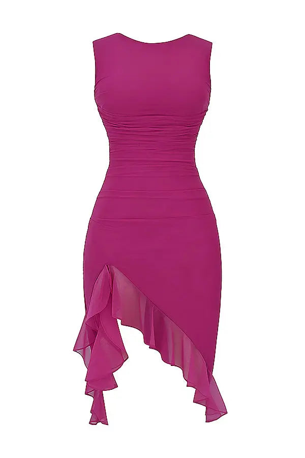 Lili | Chic Ruffle Midi Dress for Every Occasion