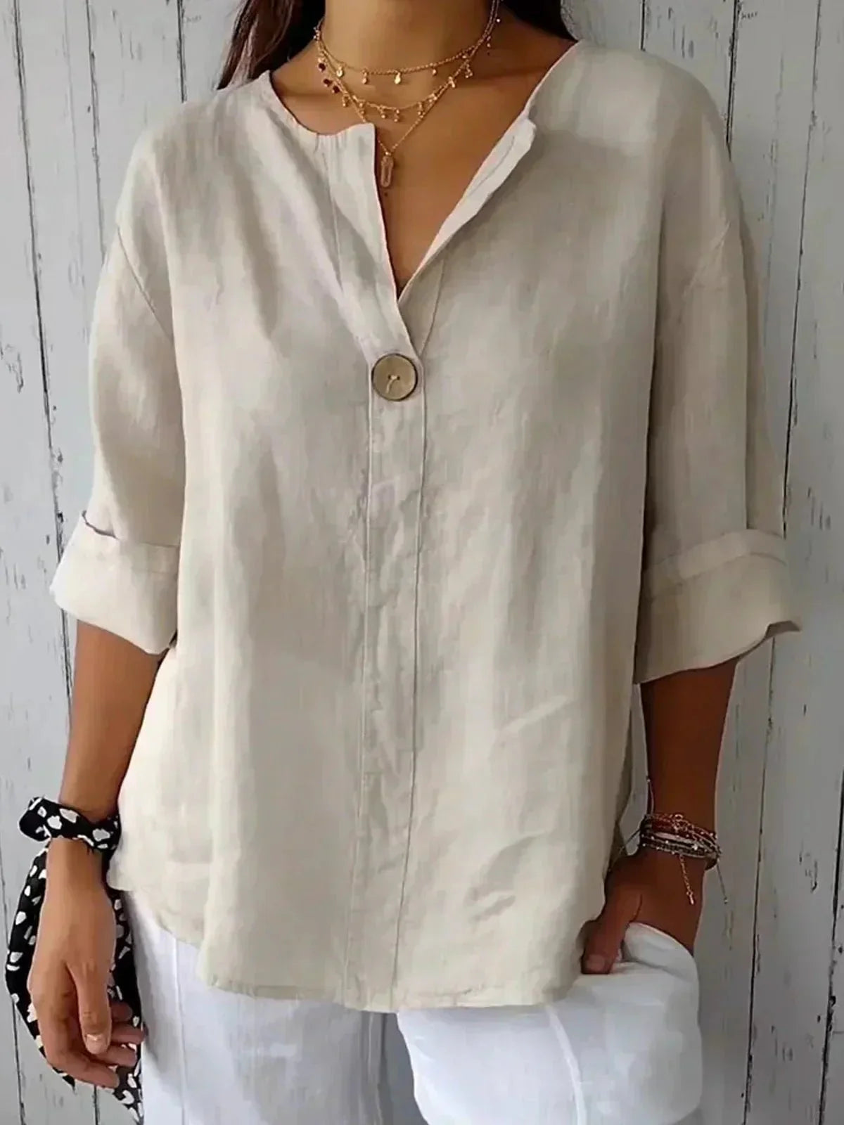 Carly | Women's Oversized Button-Up Blouse