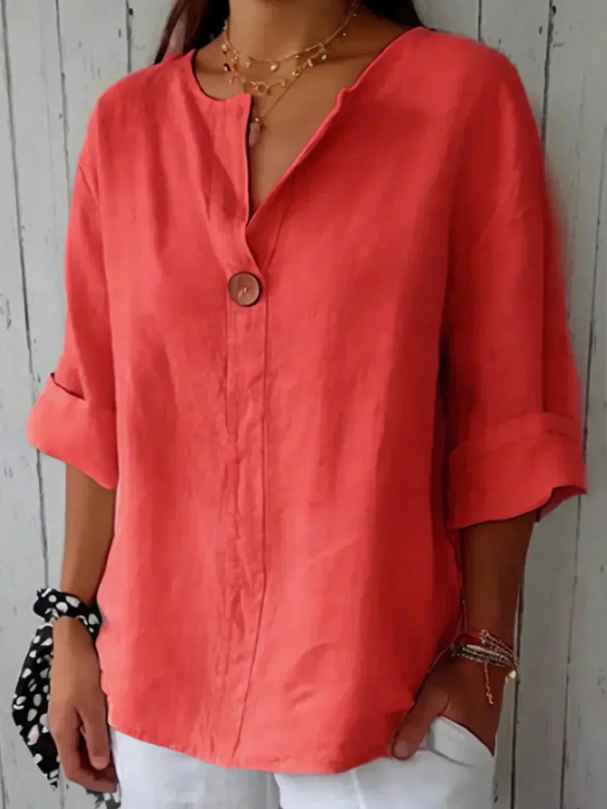 Carly | Women's Oversized Button-Up Blouse