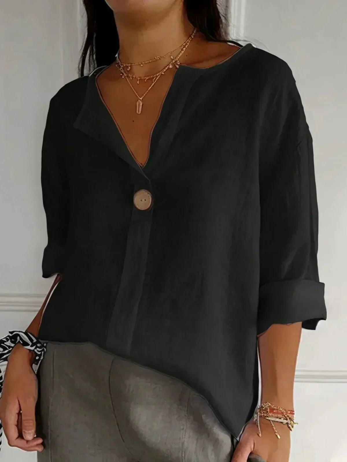 Carly | Women's Oversized Button-Up Blouse