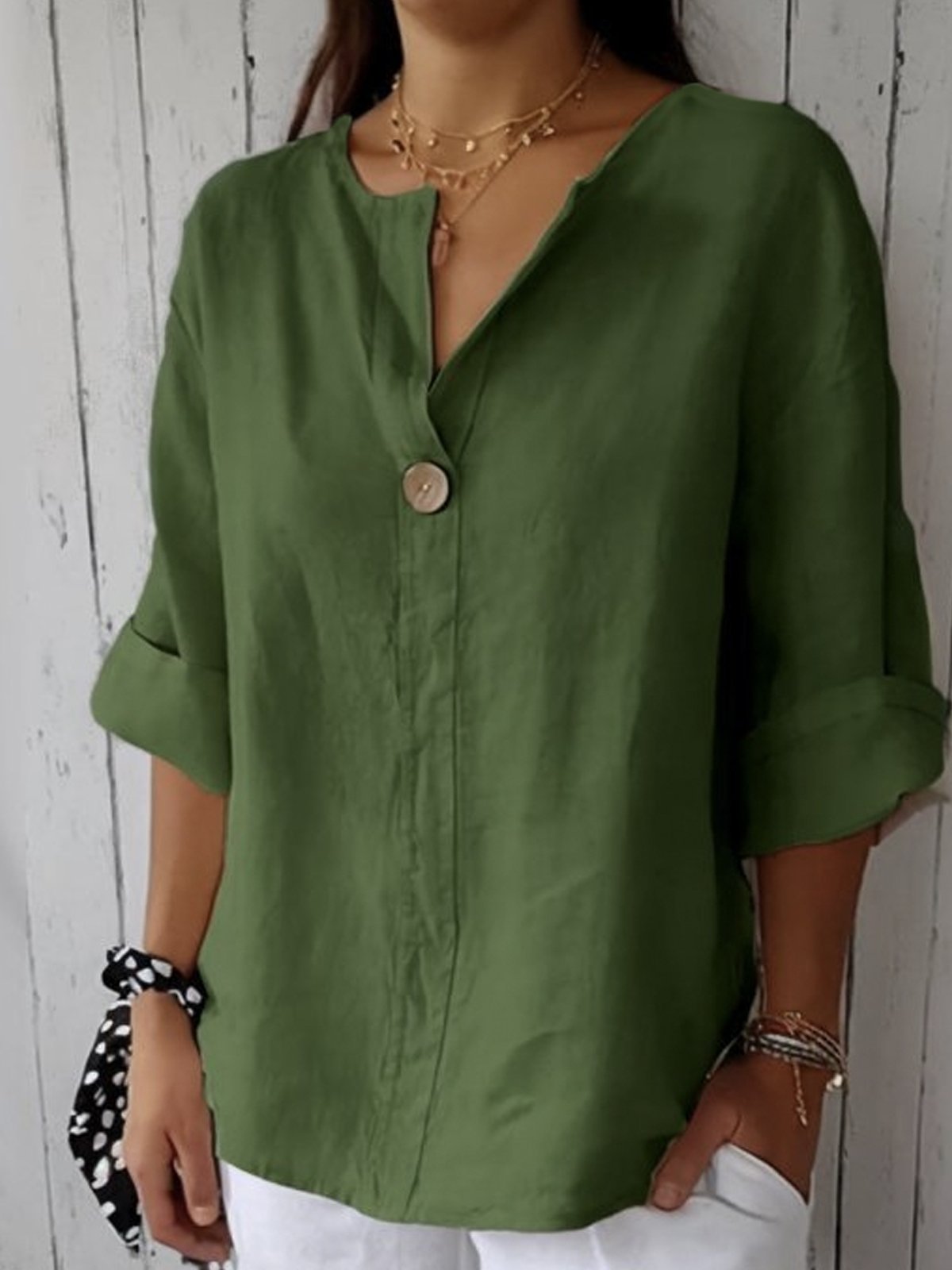 Carly | Women's Oversized Button-Up Blouse