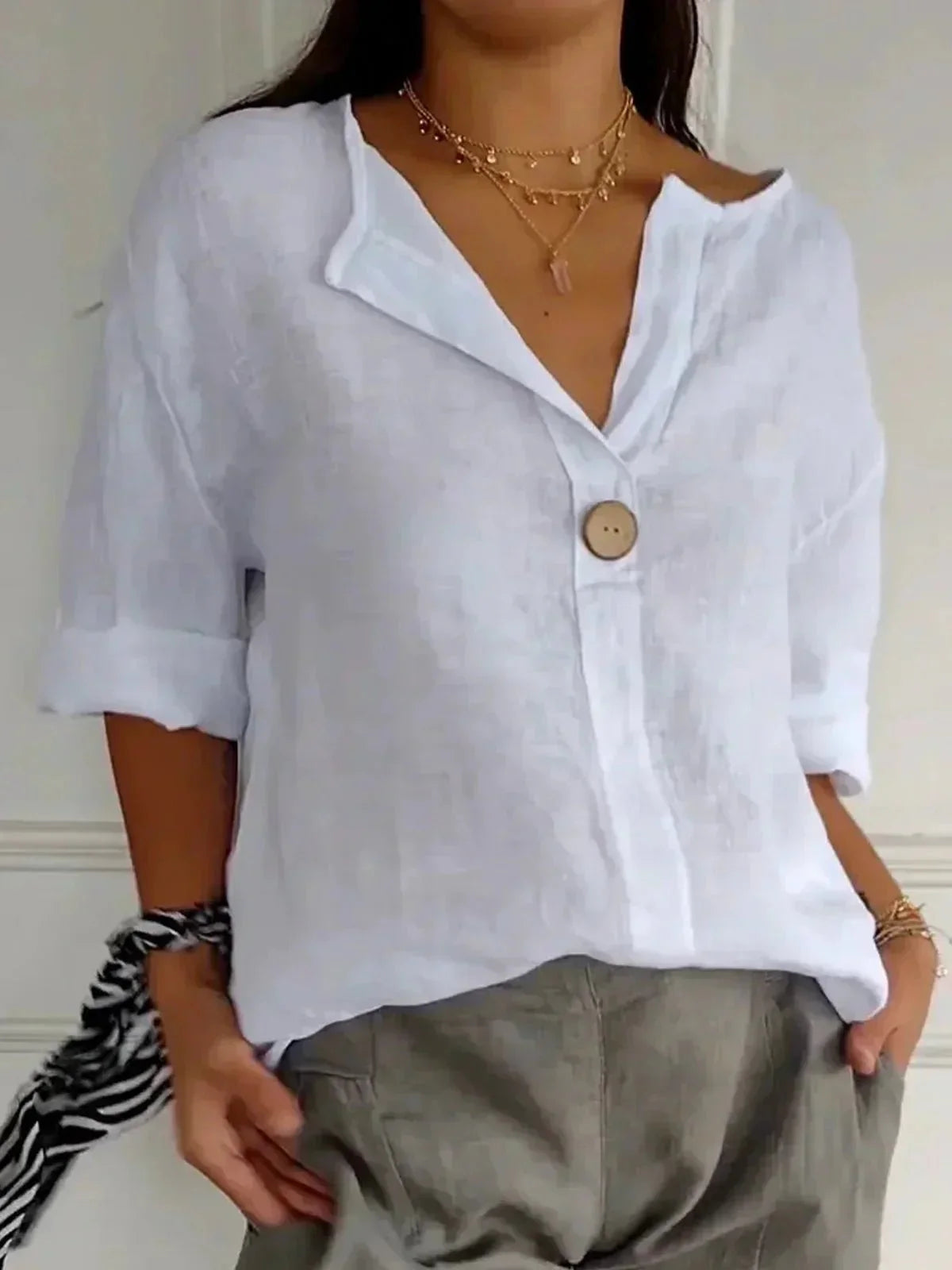 Carly | Women's Oversized Button-Up Blouse