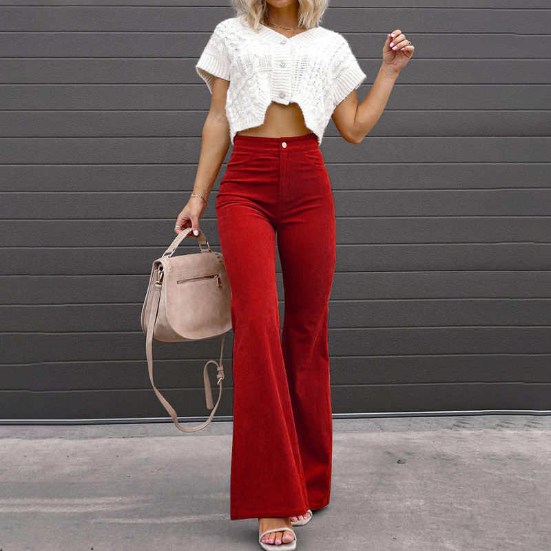 Bridget | Chic High-Waist Flared Pants