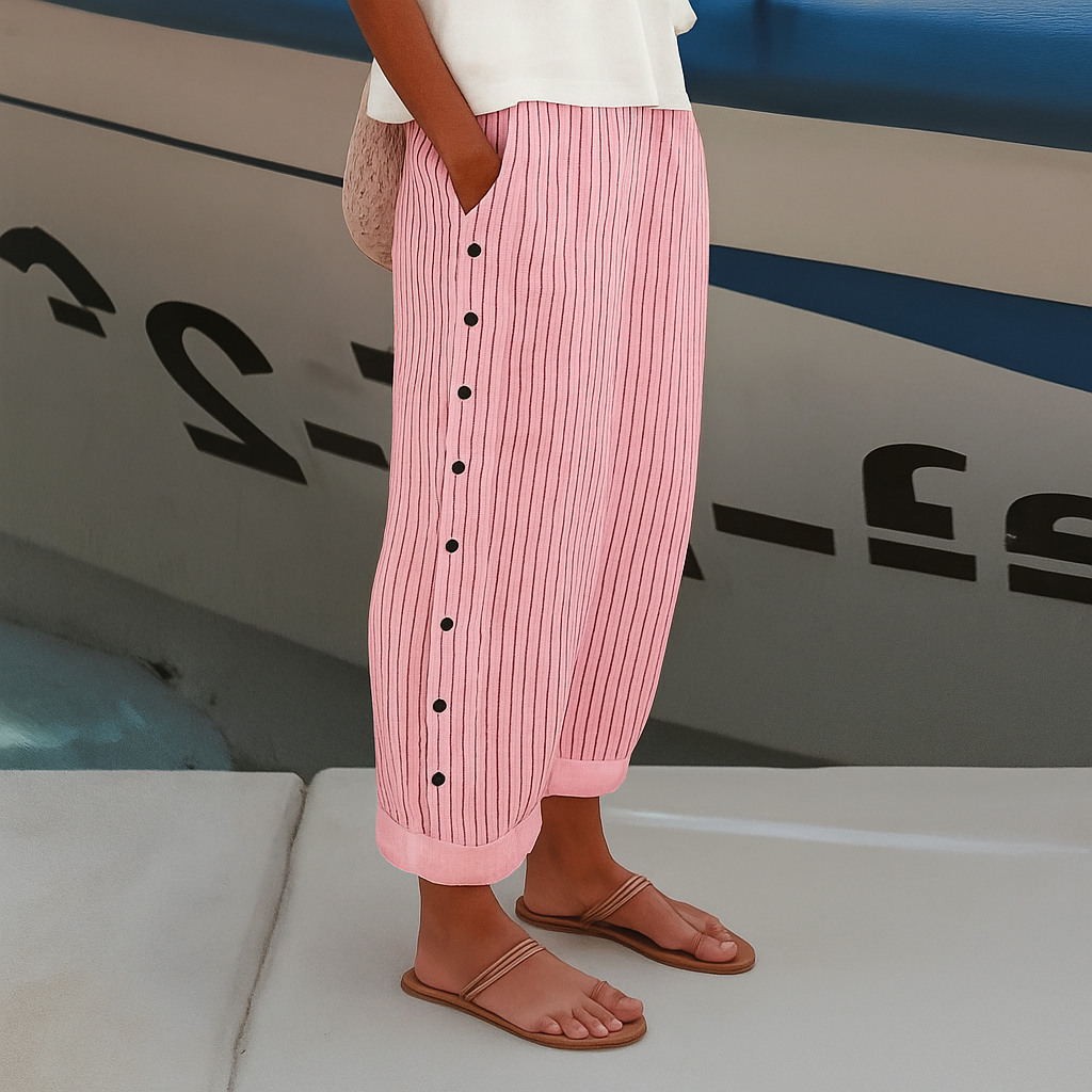 Betty | Women's High-Waisted Striped Pants