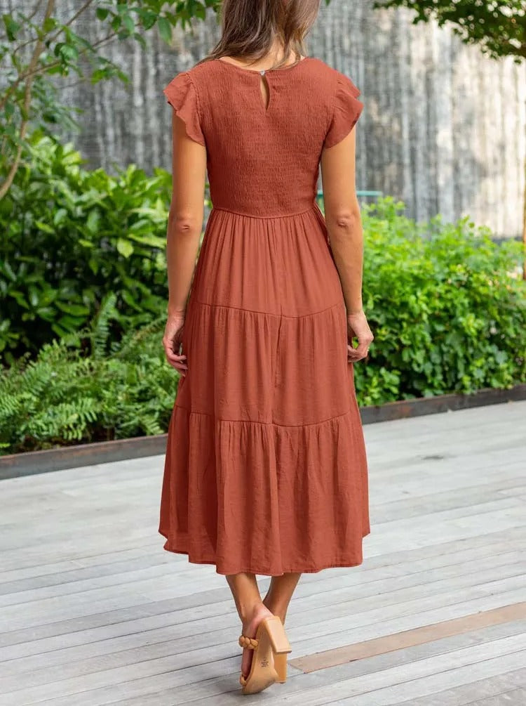 Helena | Effortlessly Chic Flowy Layered Dress