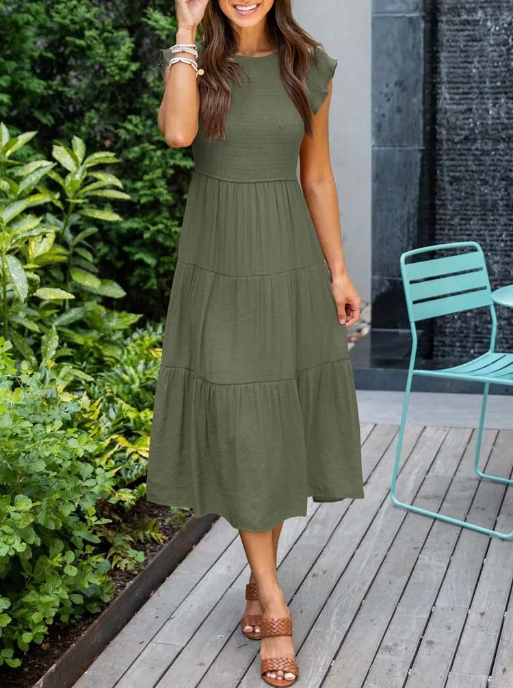 Helena | Effortlessly Chic Flowy Layered Dress