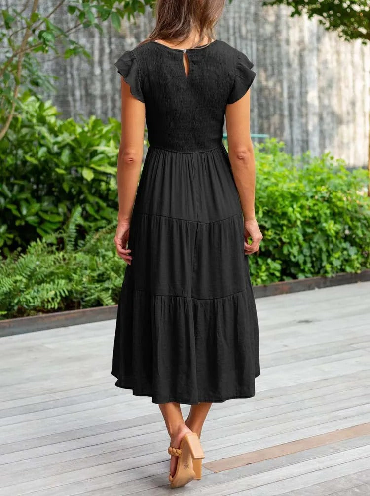 Helena | Effortlessly Chic Flowy Layered Dress