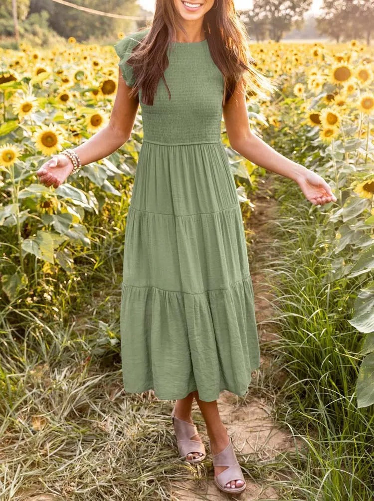 Helena | Effortlessly Chic Flowy Layered Dress
