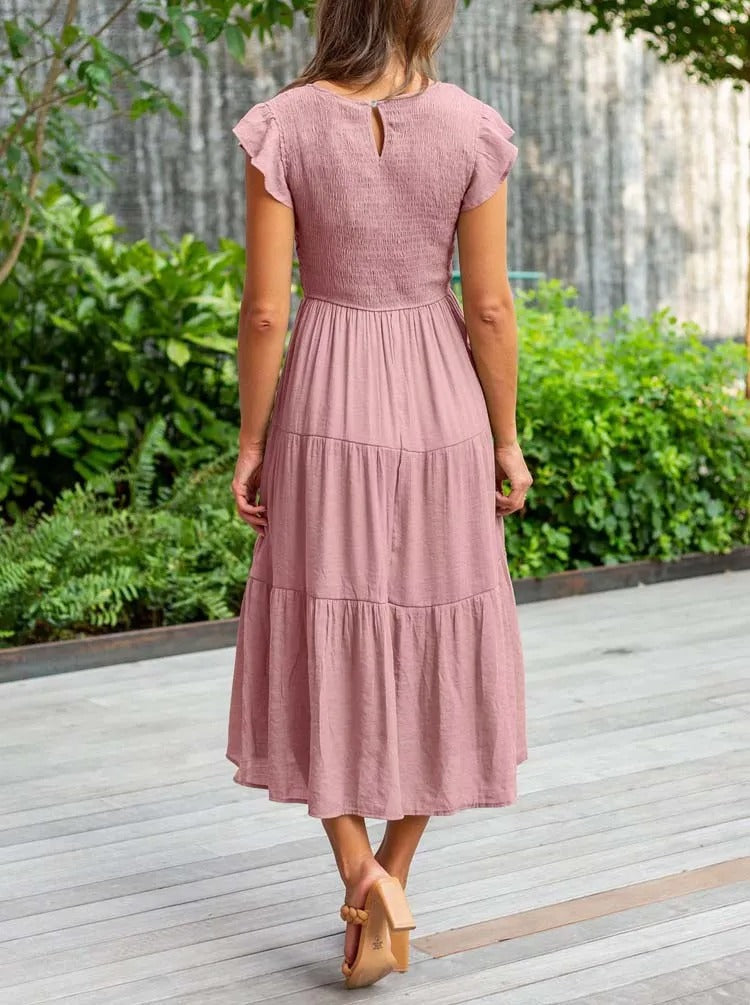 Helena | Effortlessly Chic Flowy Layered Dress