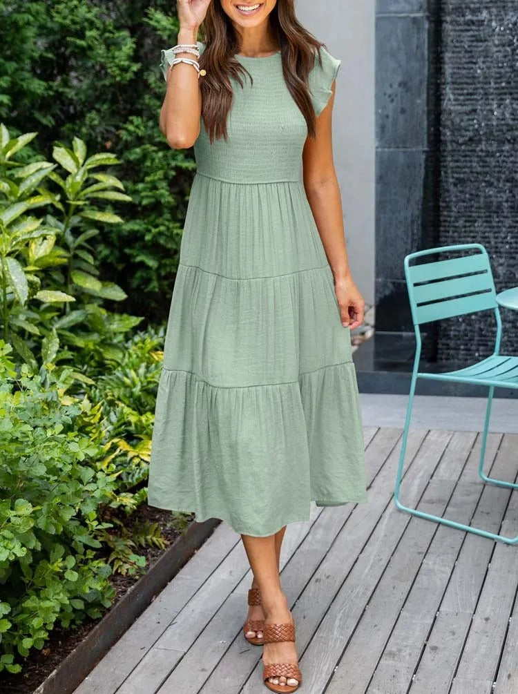 Helena | Effortlessly Chic Flowy Layered Dress