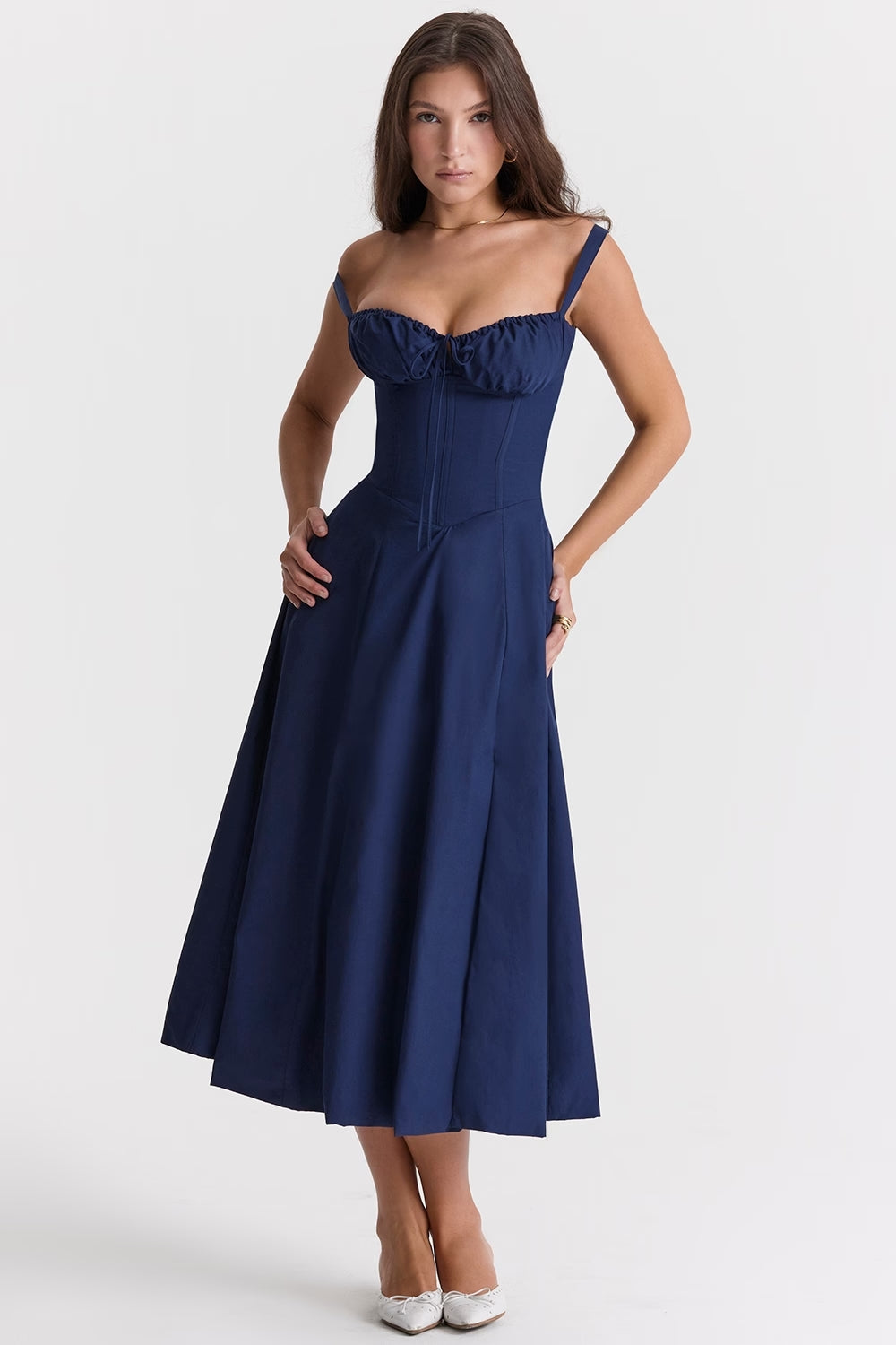 Marina | Spring Floral Print Party Dress