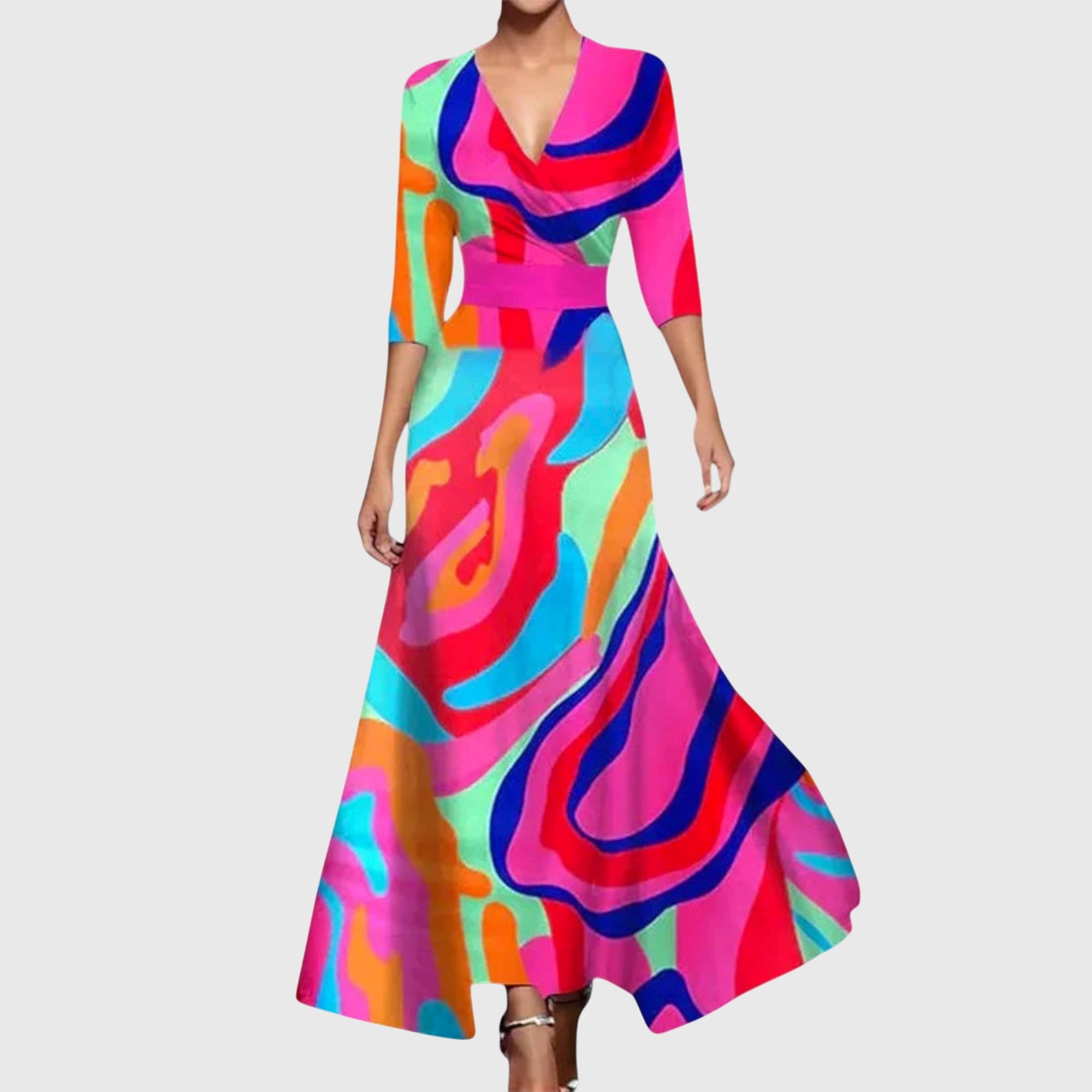 Darcie | Women's V-Neck Wrap Maxi Dress