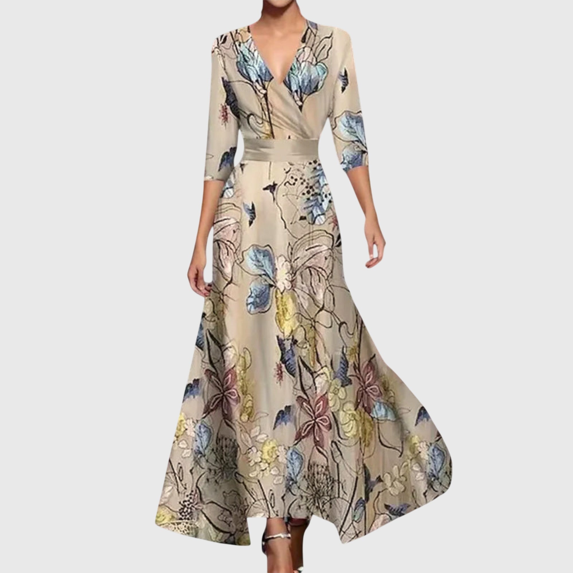 Darcie | Women's V-Neck Wrap Maxi Dress