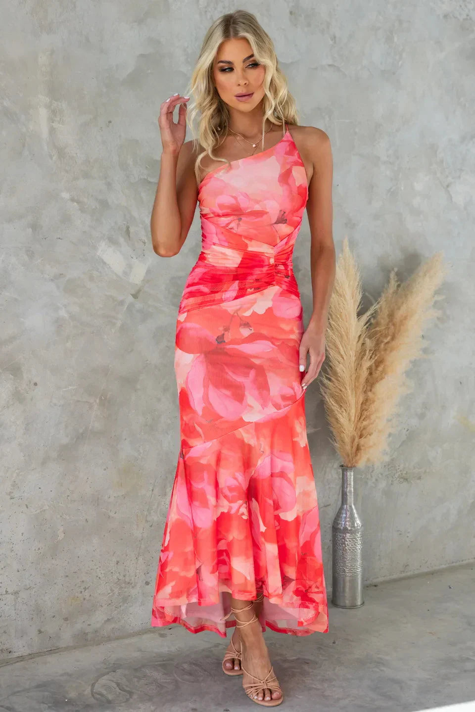 Luisa | Chic Floral Midi Dress Perfect for Summer Days