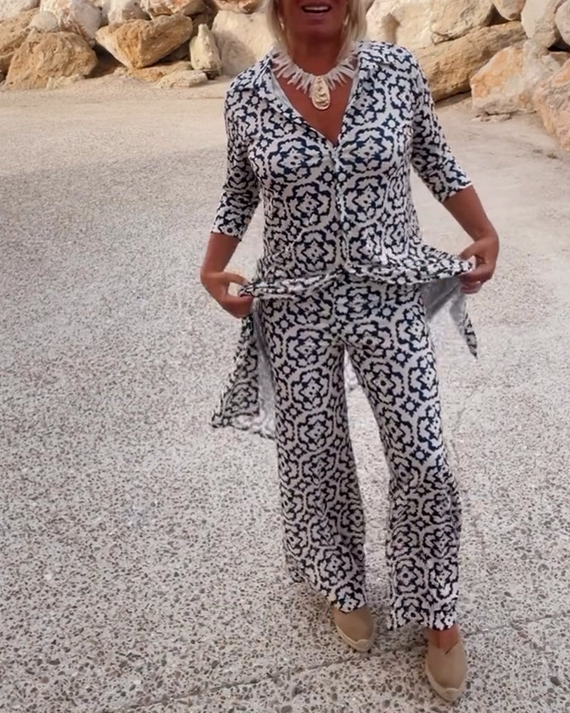 Arlene | Chic Printed Two-Piece Set for Effortless Everyday Style