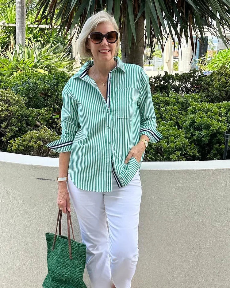 Colleen | Chic Striped Shirt for Any Occasion
