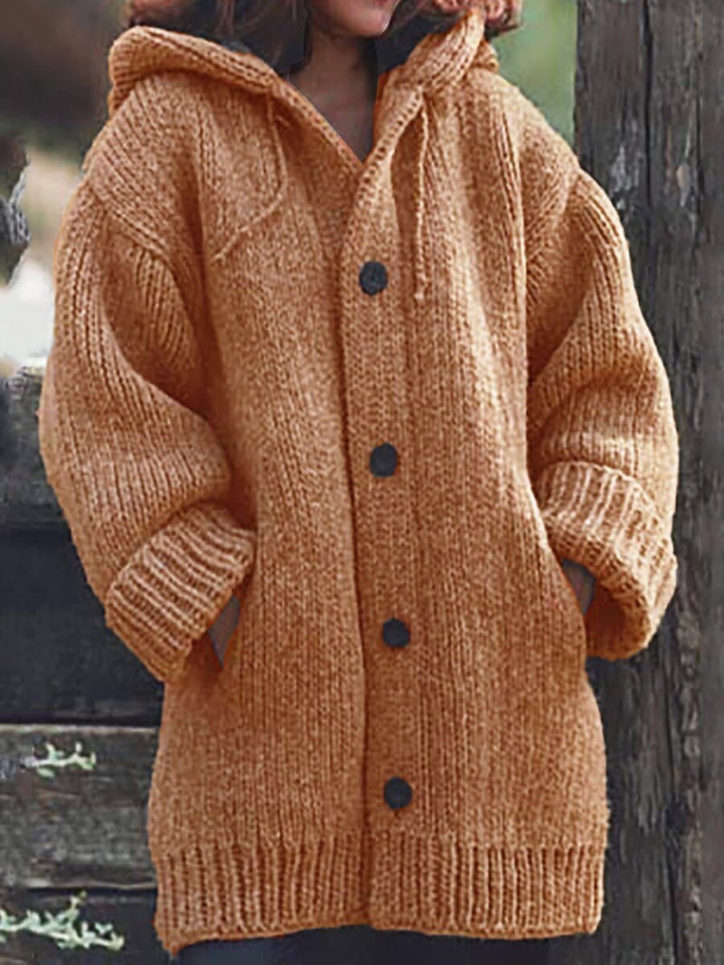 Amala | Women's Hooded Oversized Knit Cardigan