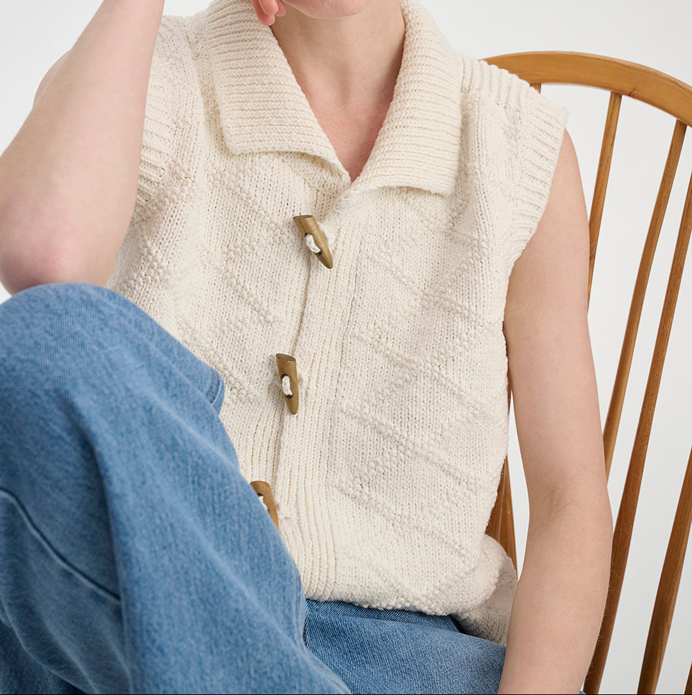 Allira | Women's Button Front Knitted Vest