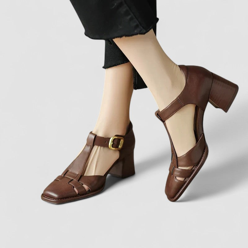 Vanessa | Orthopedic T-Strap Heels