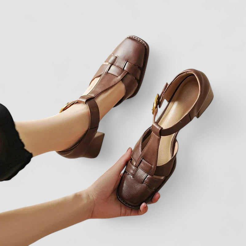 Vanessa | Orthopedic T-Strap Heels