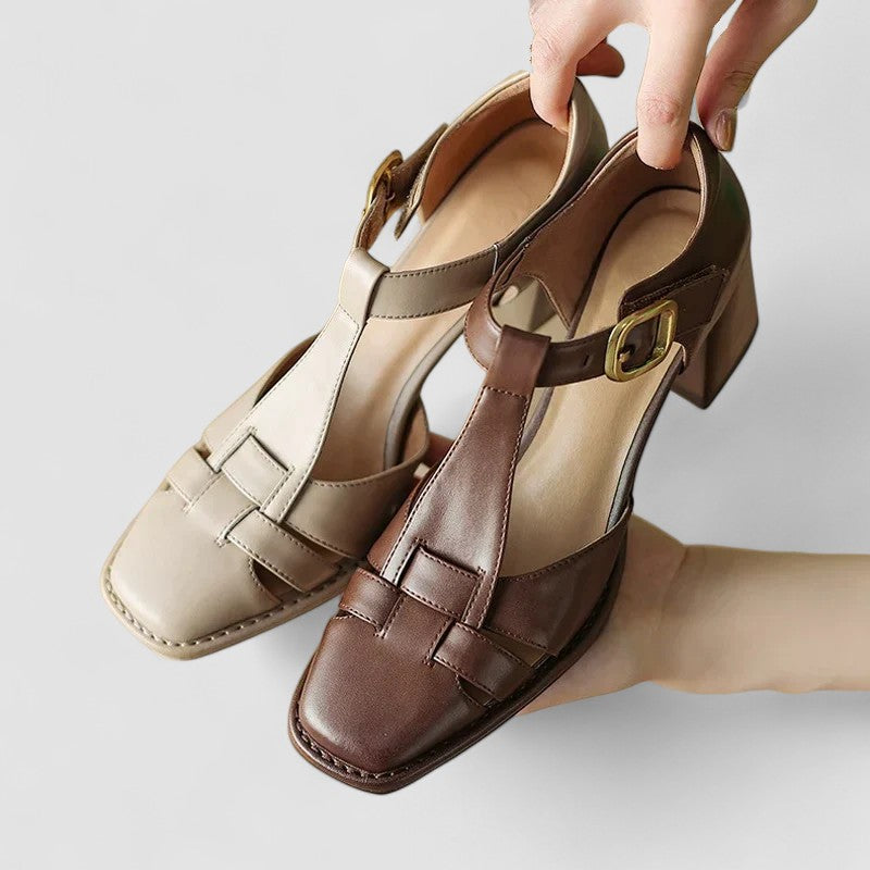 Vanessa | Orthopedic T-Strap Heels