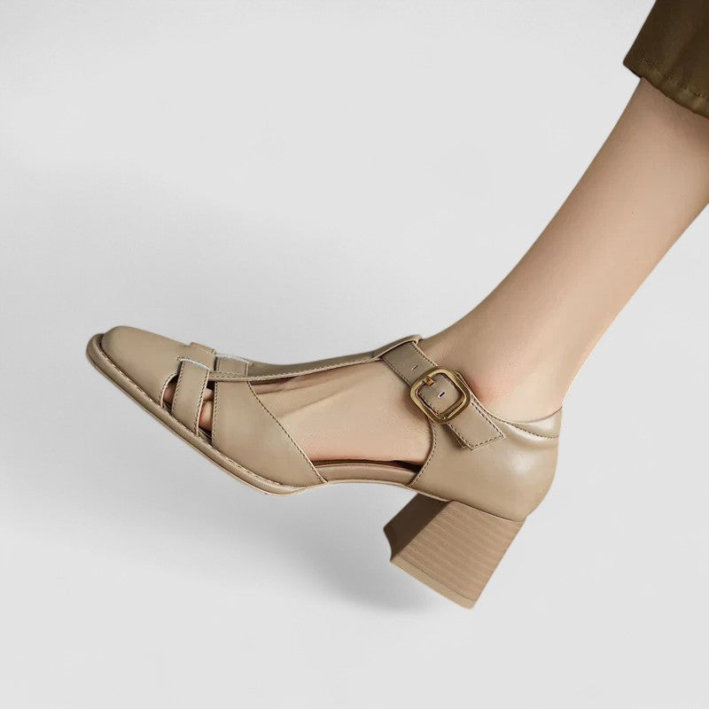Vanessa | Orthopedic T-Strap Heels