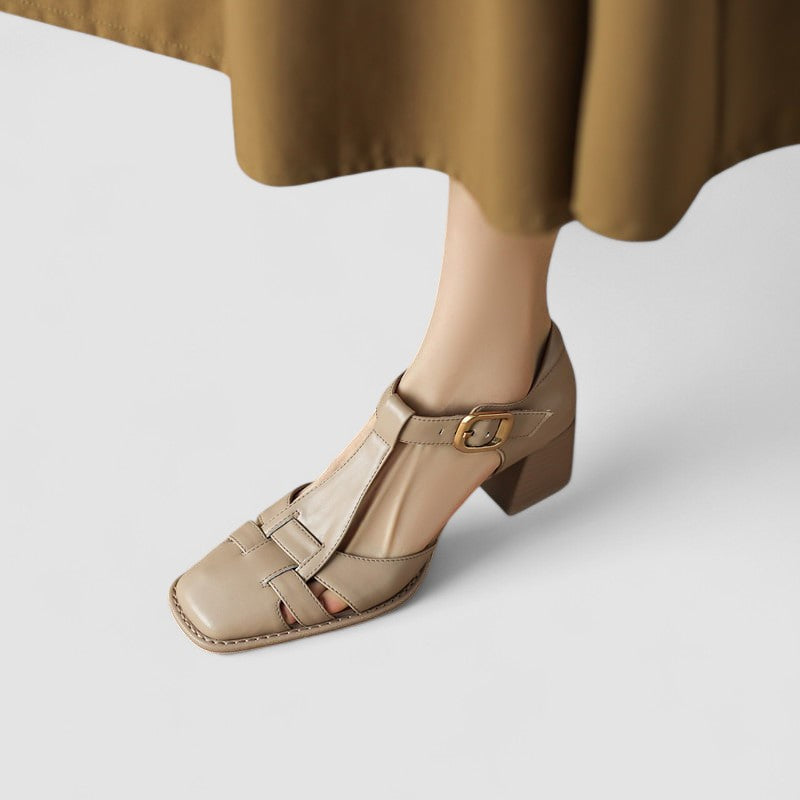 Vanessa | Orthopedic T-Strap Heels