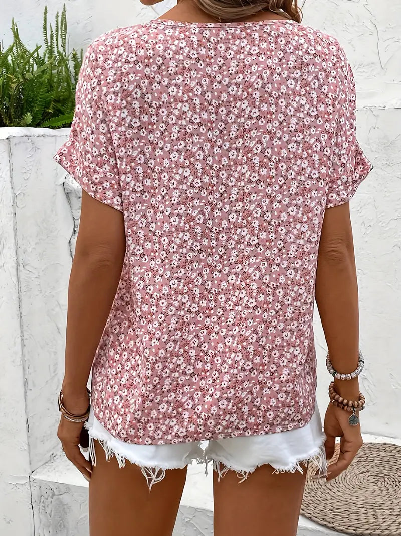 Cecilia | Women's Button-Down Floral Blouse