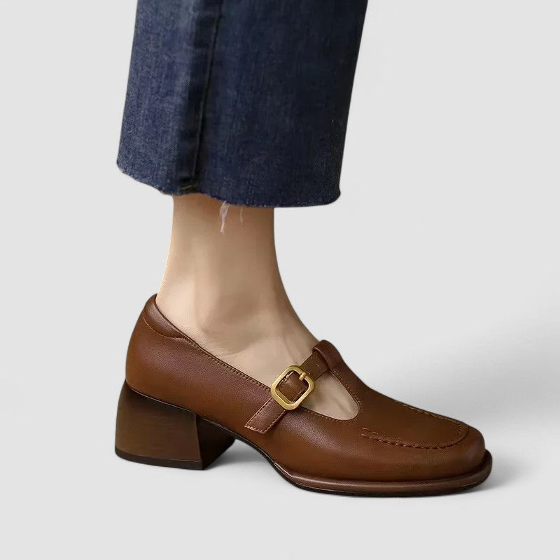 Theresa | Orthopedic T-Strap Heels
