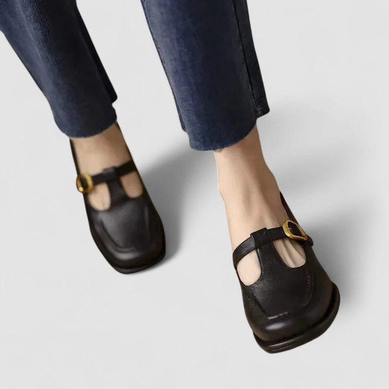 Theresa | Orthopedic T-Strap Heels
