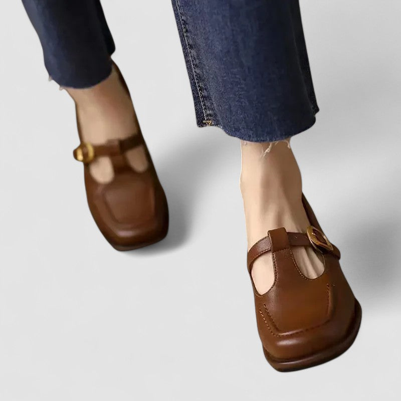 Theresa | Orthopedic T-Strap Heels