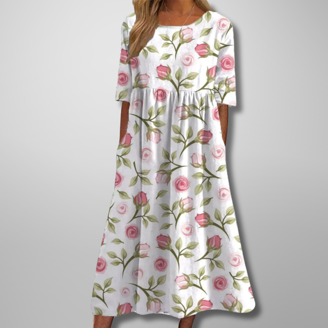 Emmie | Women's Floral Empire Waist Maxi Dress