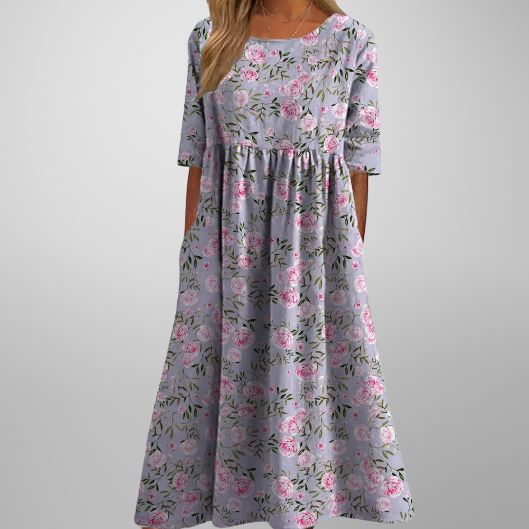 Emmie | Women's Floral Empire Waist Maxi Dress