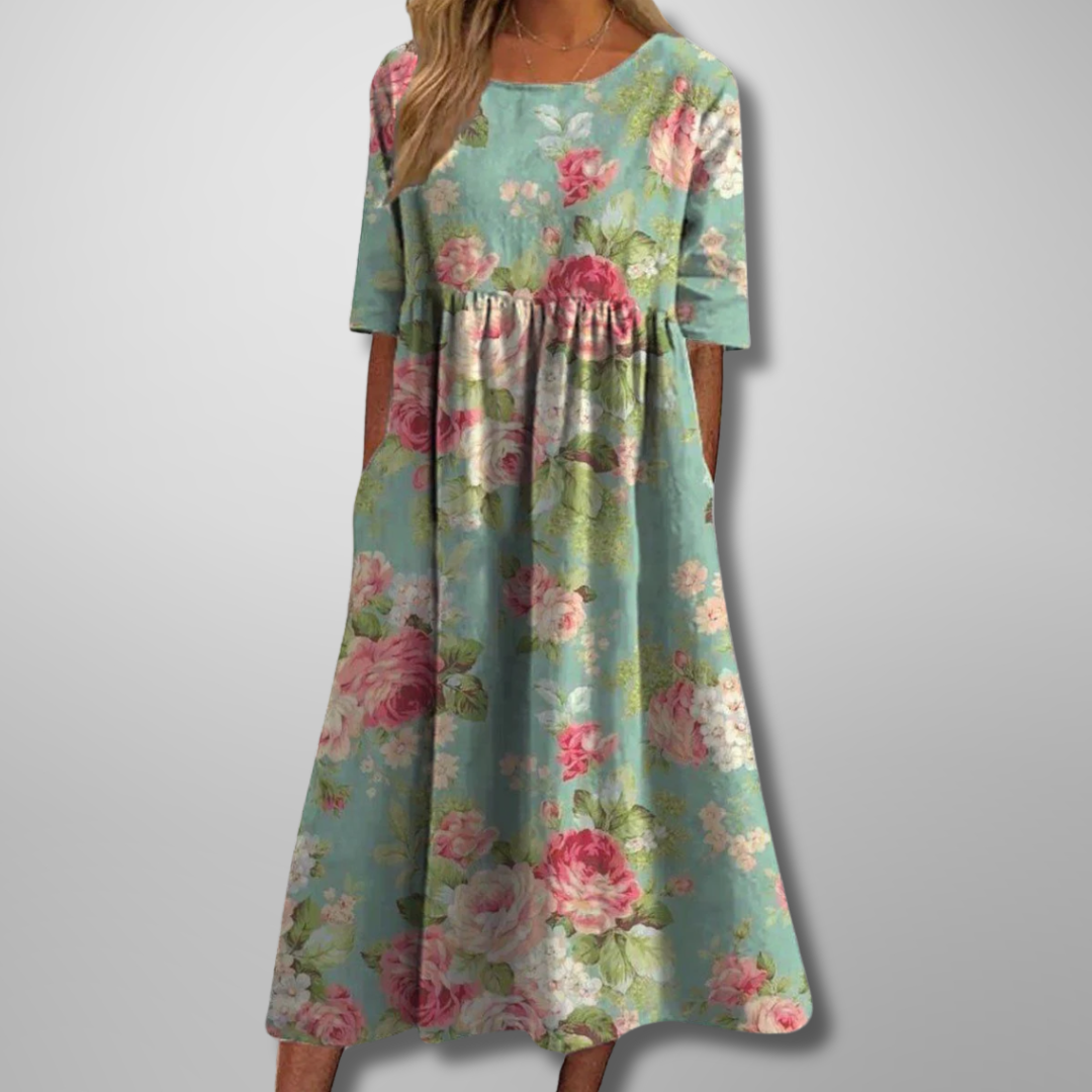 Emmie | Women's Floral Empire Waist Maxi Dress