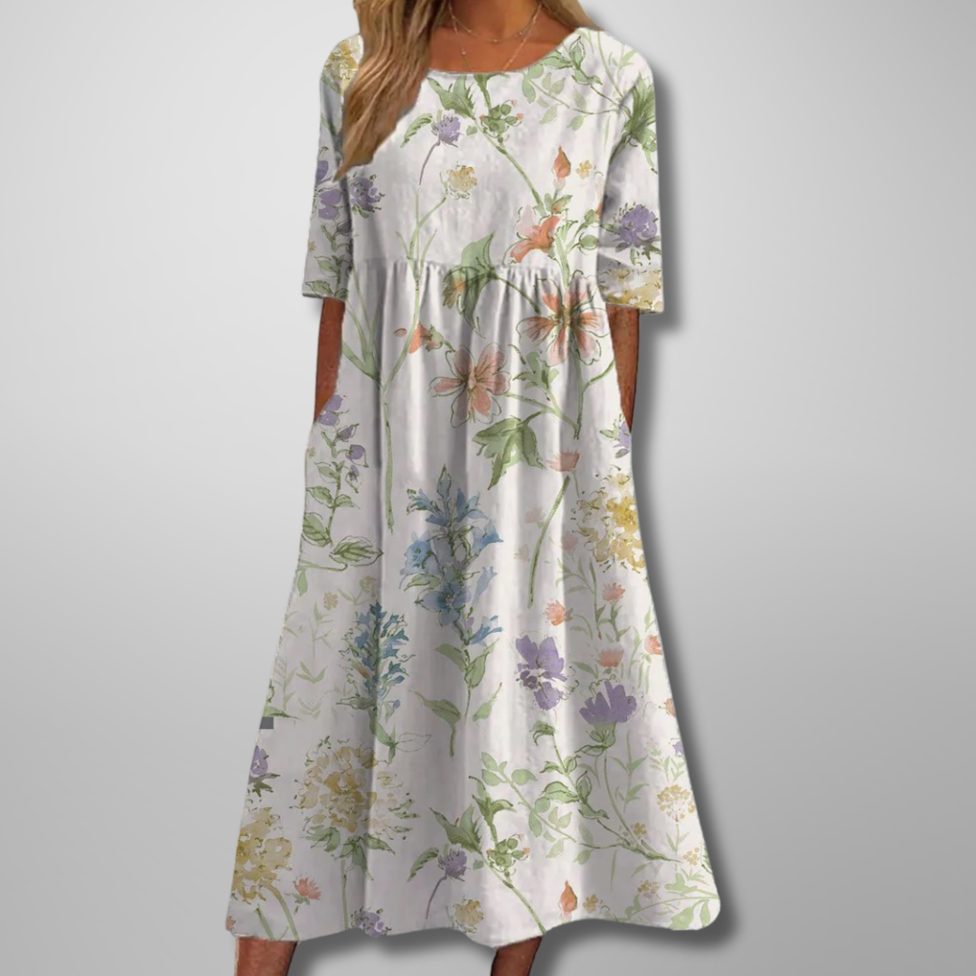 Emmie | Women's Floral Empire Waist Maxi Dress