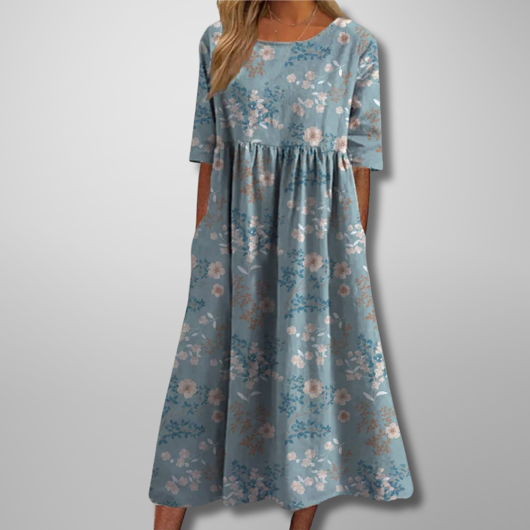 Emmie | Women's Floral Empire Waist Maxi Dress