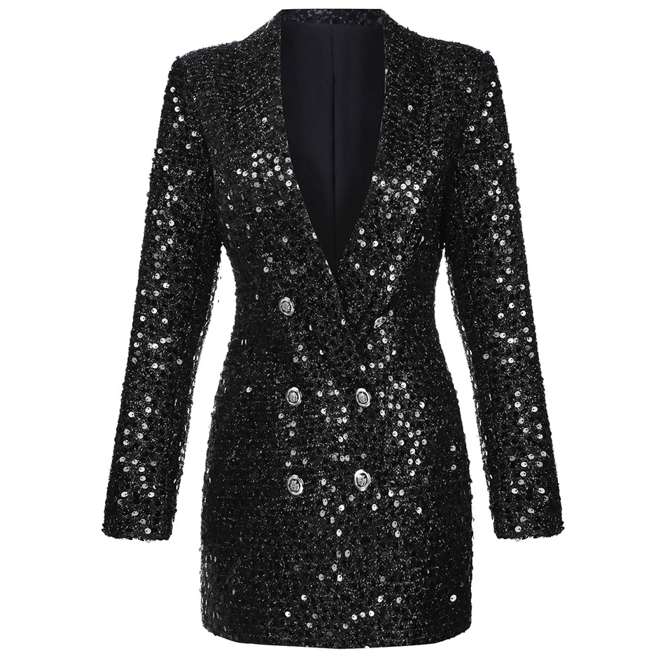 Fiona | Women's Sequin Blazer Mini Dress