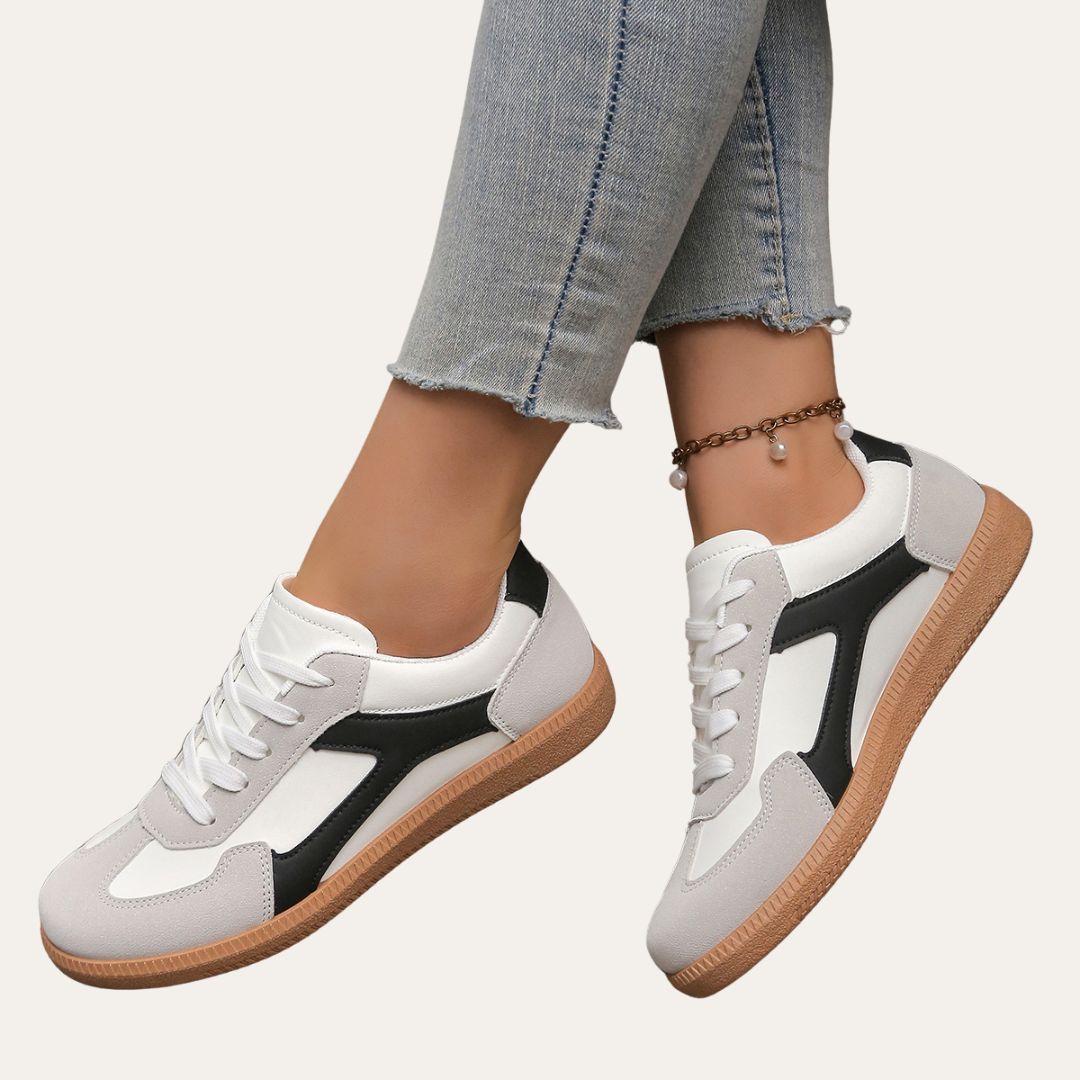 Emmeline | Trendy and Comfortable Faux Leather Sneakers for Women