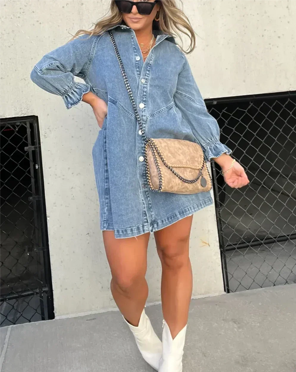 Leah | Chic Denim Dress for Women