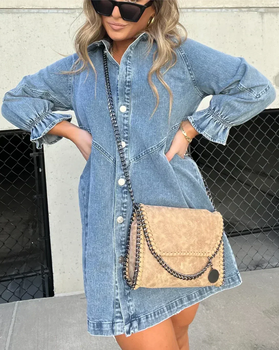 Leah | Chic Denim Dress for Women