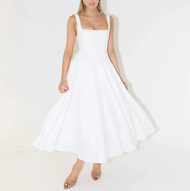 Madeleine | Elegant Floral Midi Dress