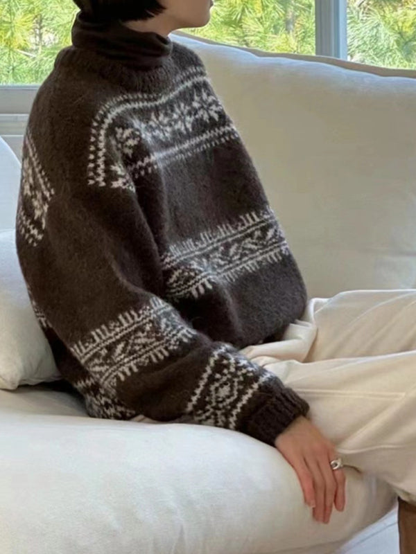 Alyene | Women's Fair Isle Relaxed Fit Jumper